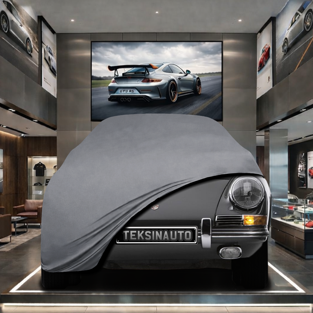 PORSCHE 901 Custom Fit Indoor Car Cover Soft Stretch Black Gray Blue Red Dust Protection Garage Cover Laser Cut + Bag