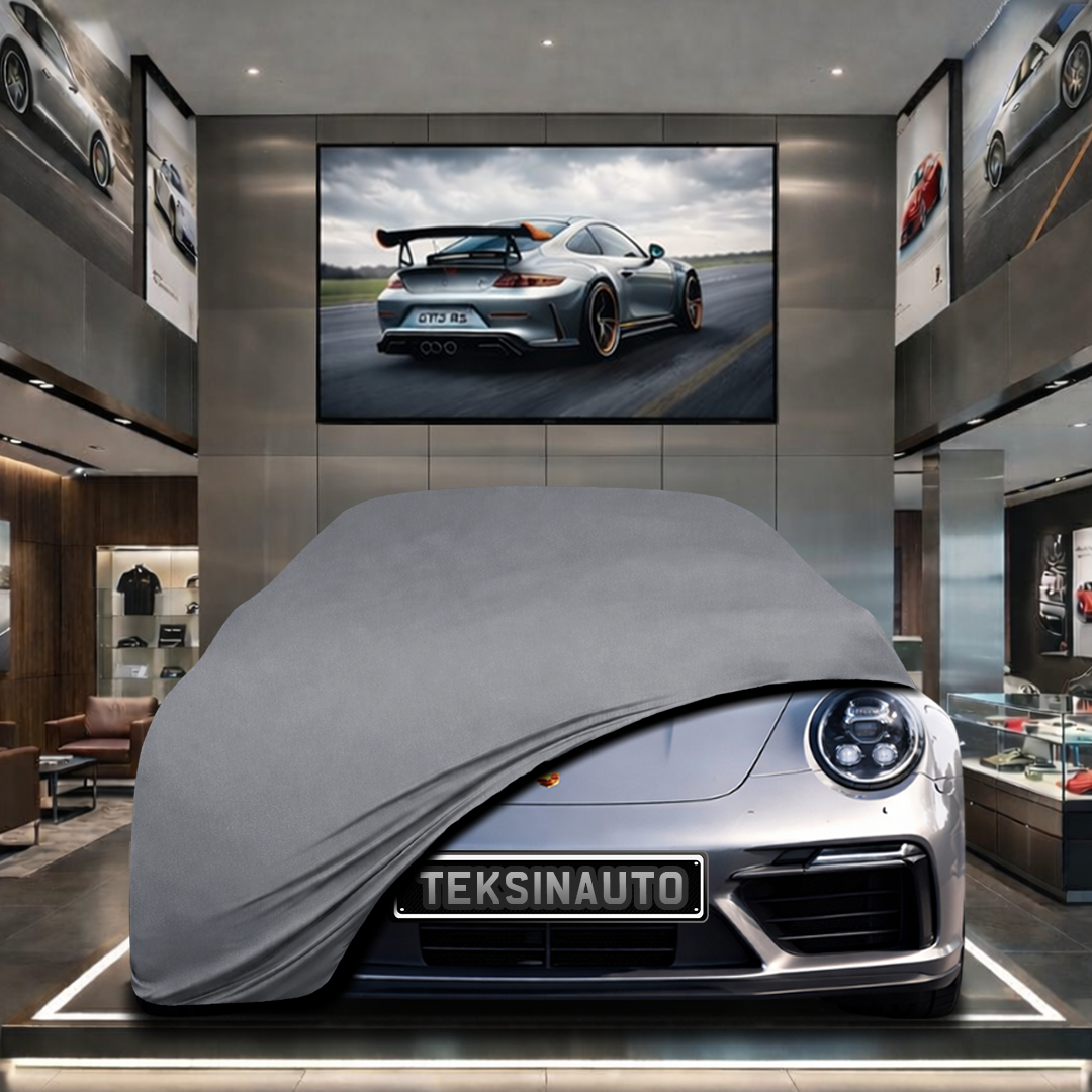 PORSCHE 911 992 2024- Custom Fit Indoor Car Cover Soft Stretch Black Gray Blue Red Dust Protection Garage Cover Laser Cut + Bag