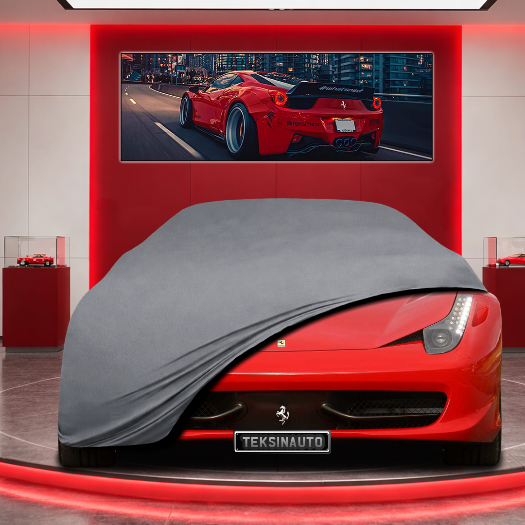Ferrari 458 Custom Fit Indoor Car Cover Soft Stretch Black Gray Blue Red Dust Protection Garage Cover Laser Cut + Bag