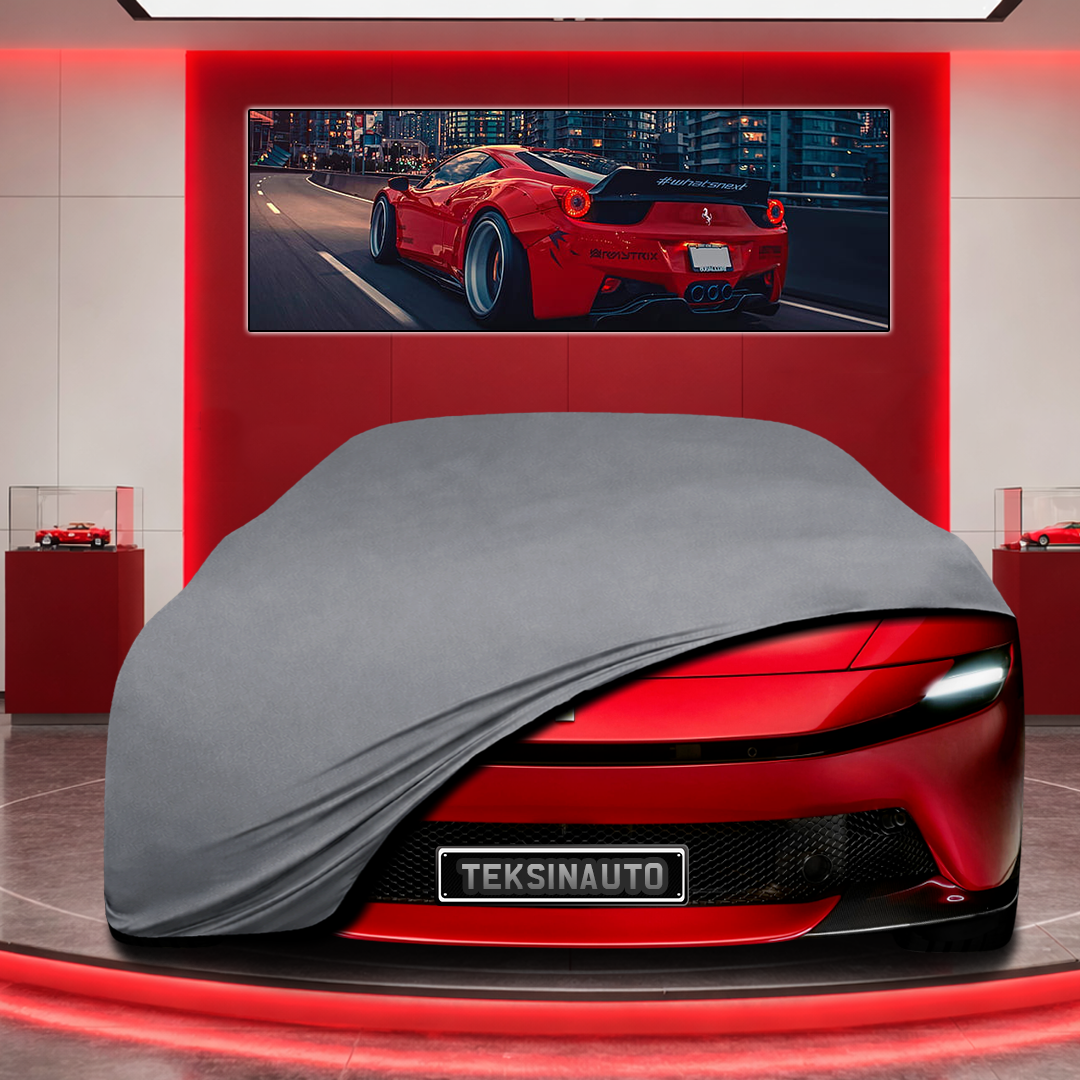 Ferrari Amalfi Custom Fit Indoor Car Cover Soft Stretch Black Gray Blue Red Dust Protection Garage Cover Laser Cut + Bag