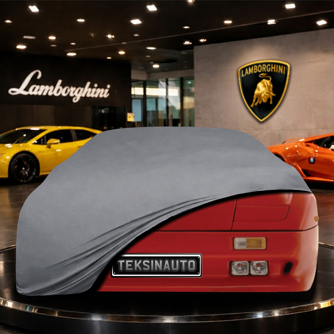 Lamborghini Diablo (1990-2006) Custom Fit Indoor Car Cover Soft Stretch Black Gray Blue Red Dust Protection Garage Cover Laser Cut + Bag