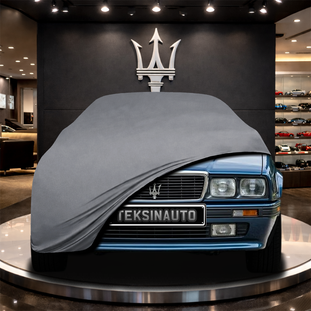 MASERATİ 228 (1986-1992) Custom Fit Indoor Car Cover Soft Stretch Black Gray Blue Red Dust Protection Garage Cover Laser Cut + Bag