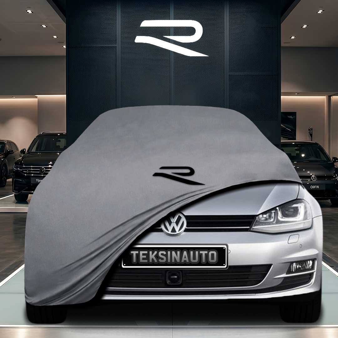 Volkswagen Golf 7 (2012-2020) Custom Fit Indoor Car Cover Soft Stretch Black Gray Blue Red Dust Protection Garage Cover Laser Cut + Bag