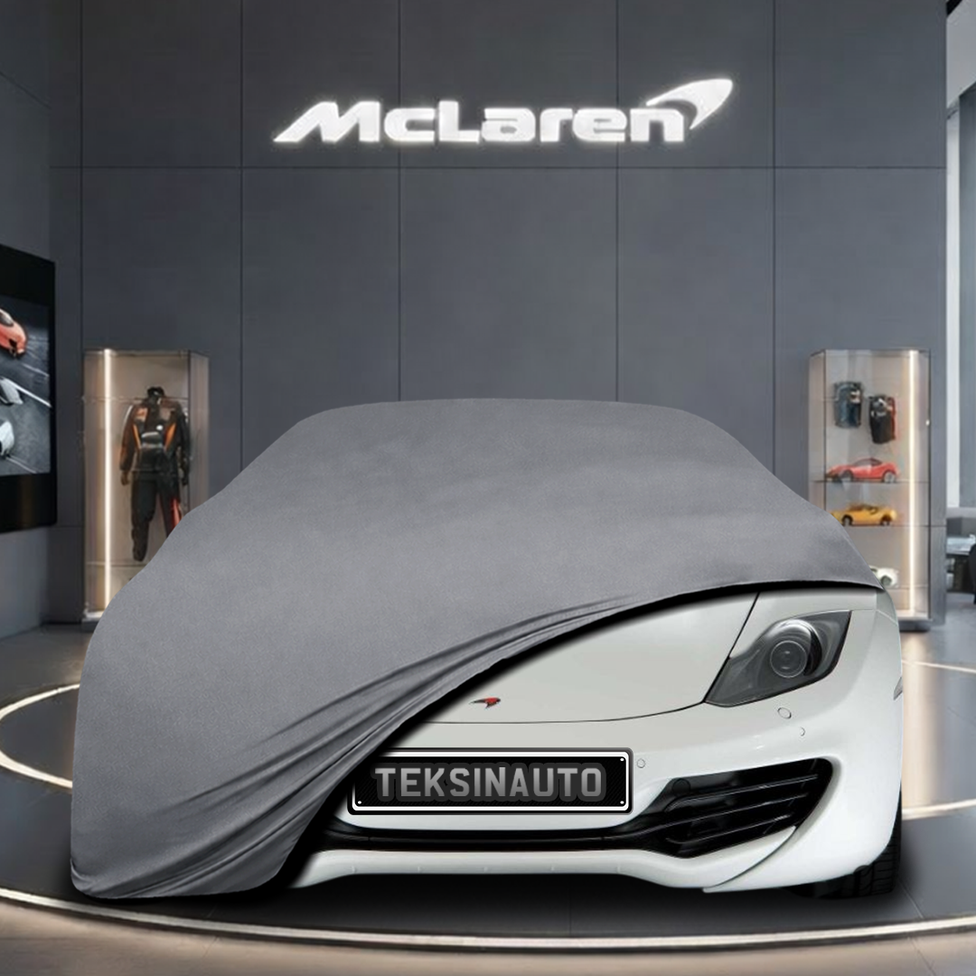 McLaren MP4-12C (2011-2014) Custom Fit Indoor Car Cover Soft Stretch Black Gray Blue Red Dust Protection Garage Cover Laser Cut + Bag