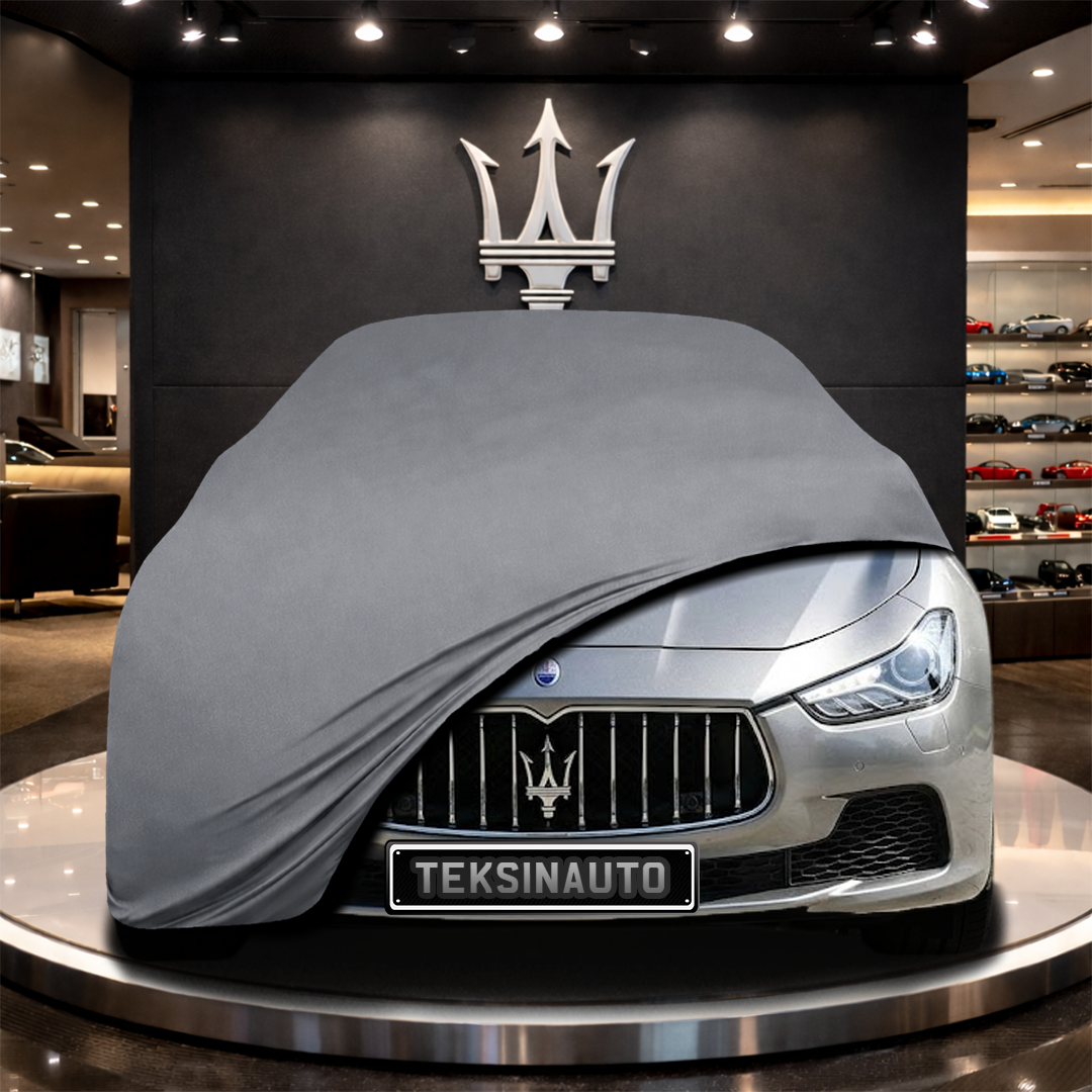 MASERATİ GHİBLİ M157 (2017-) Custom Fit Indoor Car Cover Soft Stretch Black Gray Blue Red Dust Protection Garage Cover Laser Cut + Bag
