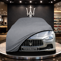 Maserati Ghibli M157 (2013-2017) Custom Fit Indoor Car Cover Soft Stretch Black Gray Blue Red Dust Protection Garage Cover Laser Cut + Bag