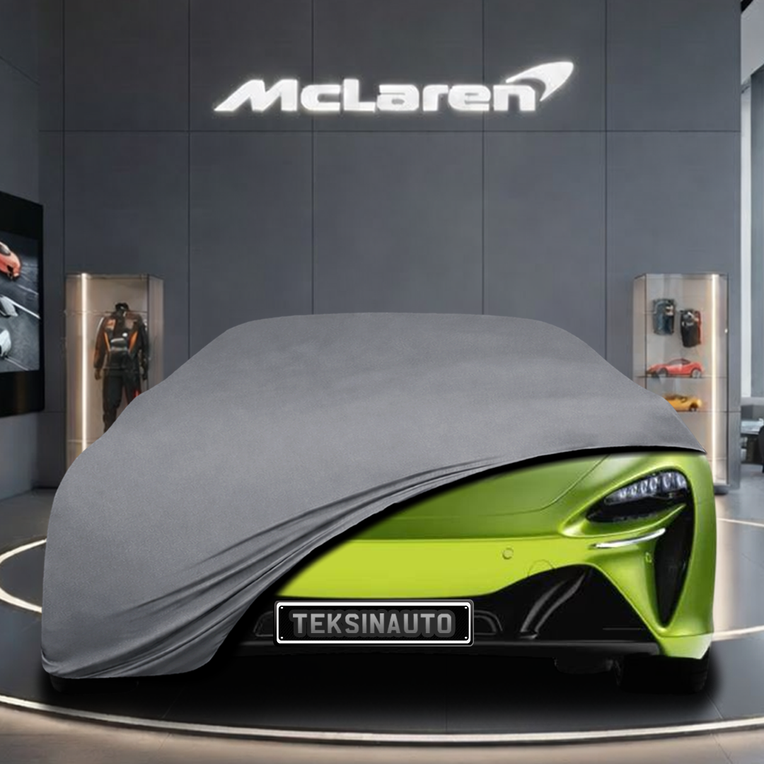 McLaren Artura (2021-) Custom Fit Indoor Car Cover Soft Stretch Black Gray Blue Red Dust Protection Garage Cover Laser Cut + Bag