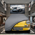 PORSCHE 911 TARGA (F) Custom Fit Indoor Car Cover Soft Stretch Black Gray Blue Red Dust Protection Garage Cover Laser Cut + Bag