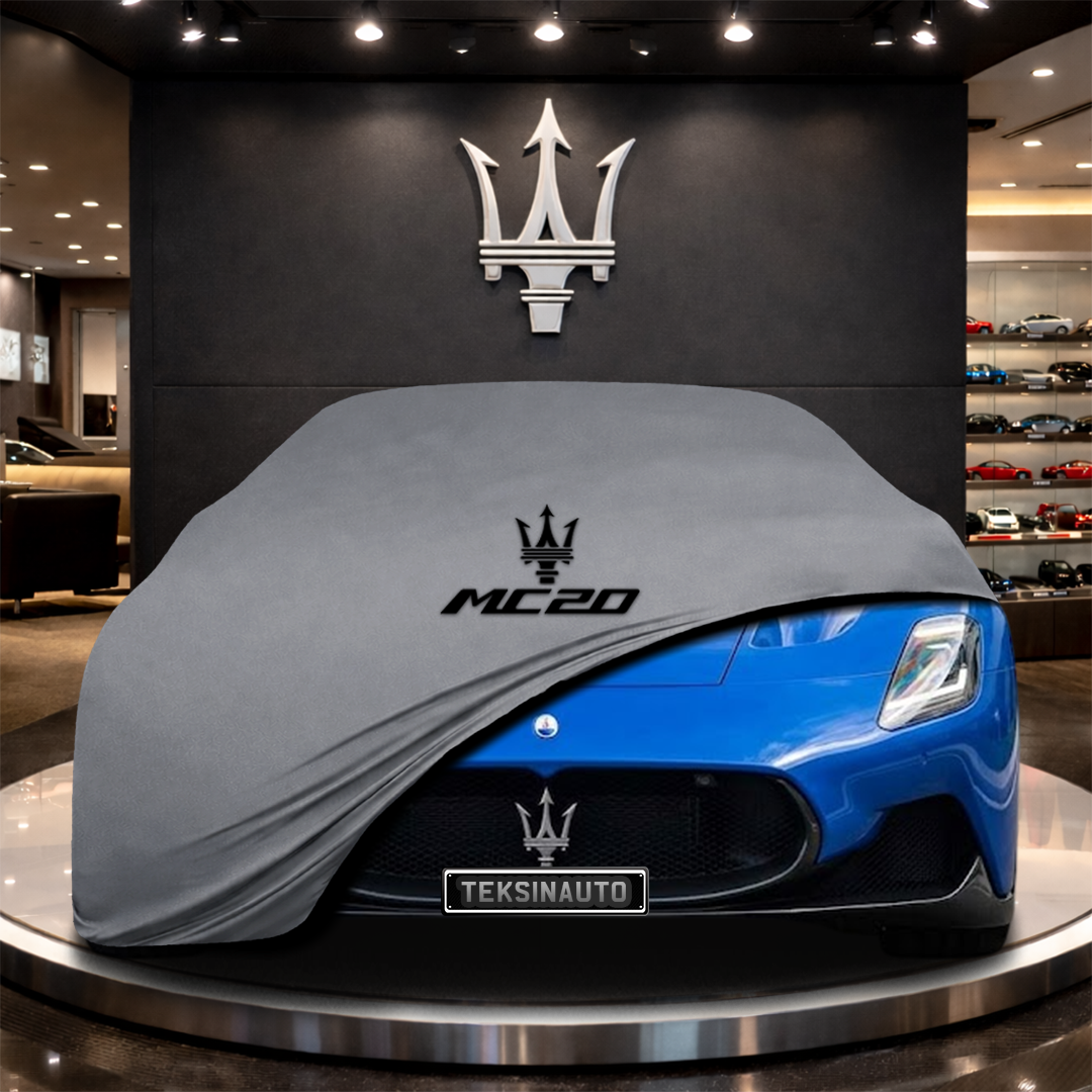 MASERATİ MC20 CİELO (2023-) Custom Fit Indoor Car Cover Soft Stretch Black Gray Blue Red Dust Protection Garage Cover Laser Cut + Bag