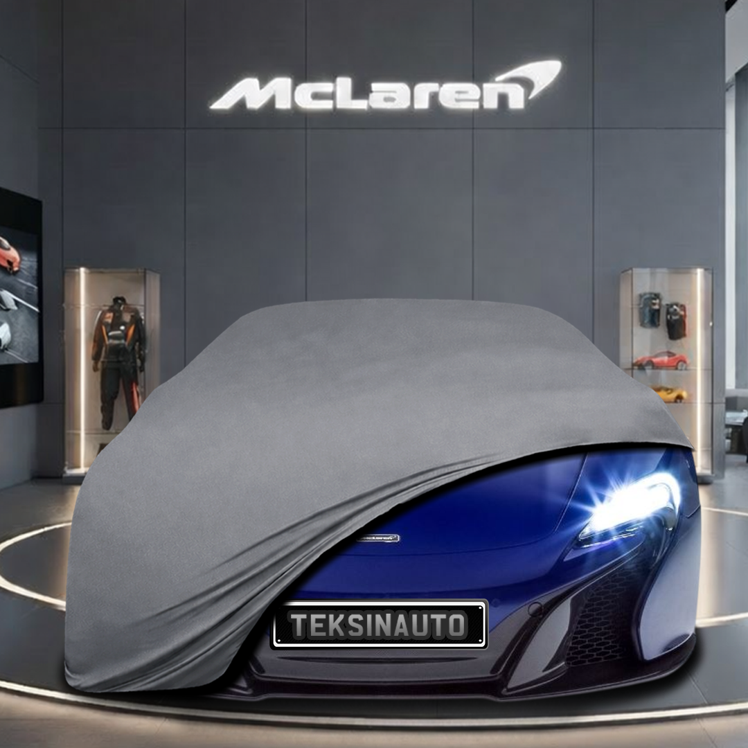 McLaren 625C (2015-2016) Custom Fit Indoor Car Cover Soft Stretch Black Gray Blue Red Dust Protection Garage Cover Laser Cut + Bag