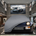 PORSCHE 968 1991-1995 Custom Fit Indoor Car Cover Soft Stretch Black Gray Blue Red Dust Protection Garage Cover Laser Cut + Bag