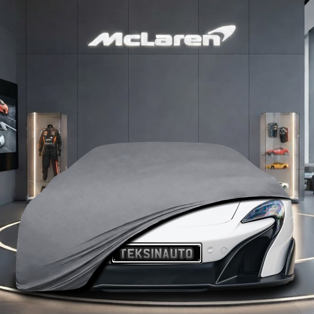 McLaren 675LT (2015-2017) Custom Fit Indoor Car Cover Soft Stretch Black Gray Blue Red Dust Protection Garage Cover Laser Cut + Bag