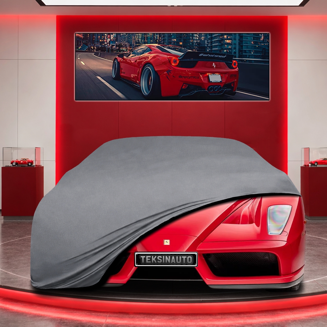 Ferrari Enzo Custom Fit Indoor Car Cover Soft Stretch Black Gray Blue Red Dust Protection Garage Cover Laser Cut + Bag