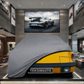 PORSCHE 914 1969-1976 Custom Fit Indoor Car Cover Soft Stretch Black Gray Blue Red Dust Protection Garage Cover Laser Cut + Bag