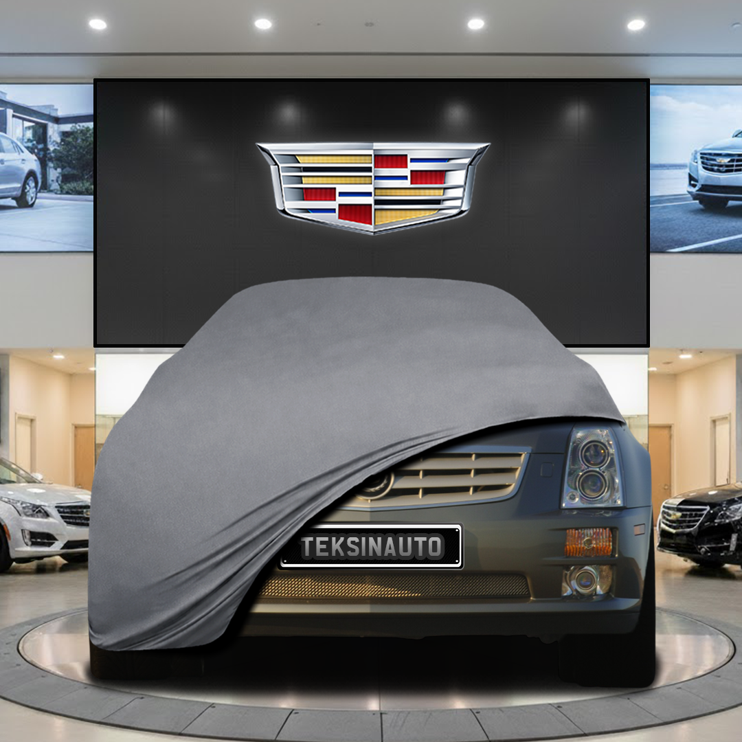 Cadillac STS (2004-2011) Custom Fit Indoor Car Cover Soft Stretch Black Gray Blue Red Dust Protection Garage Cover Laser Cut + Bag