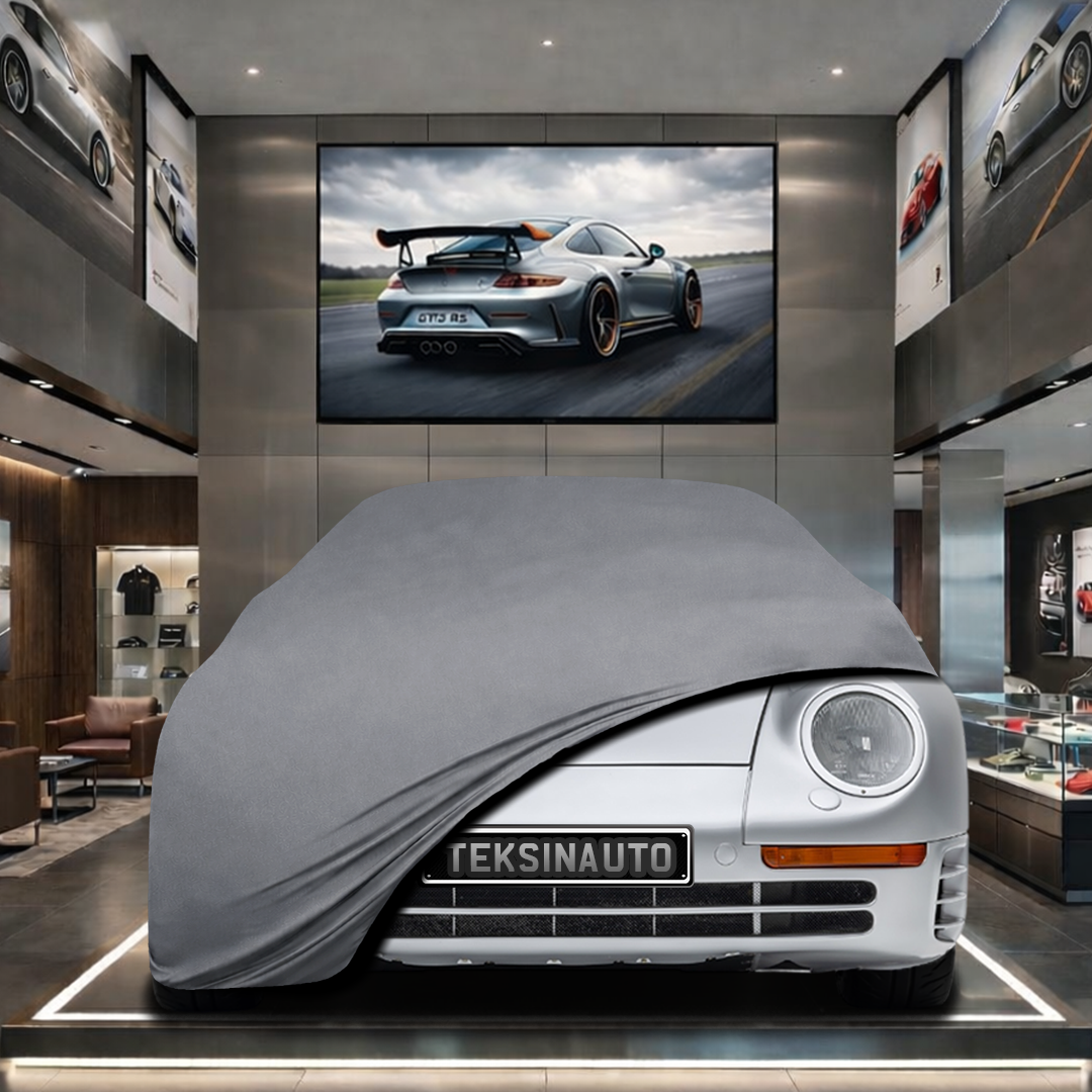 PORSCHE 959 1987-1988 Custom Fit Indoor Car Cover Soft Stretch Black Gray Blue Red Dust Protection Garage Cover Laser Cut + Bag
