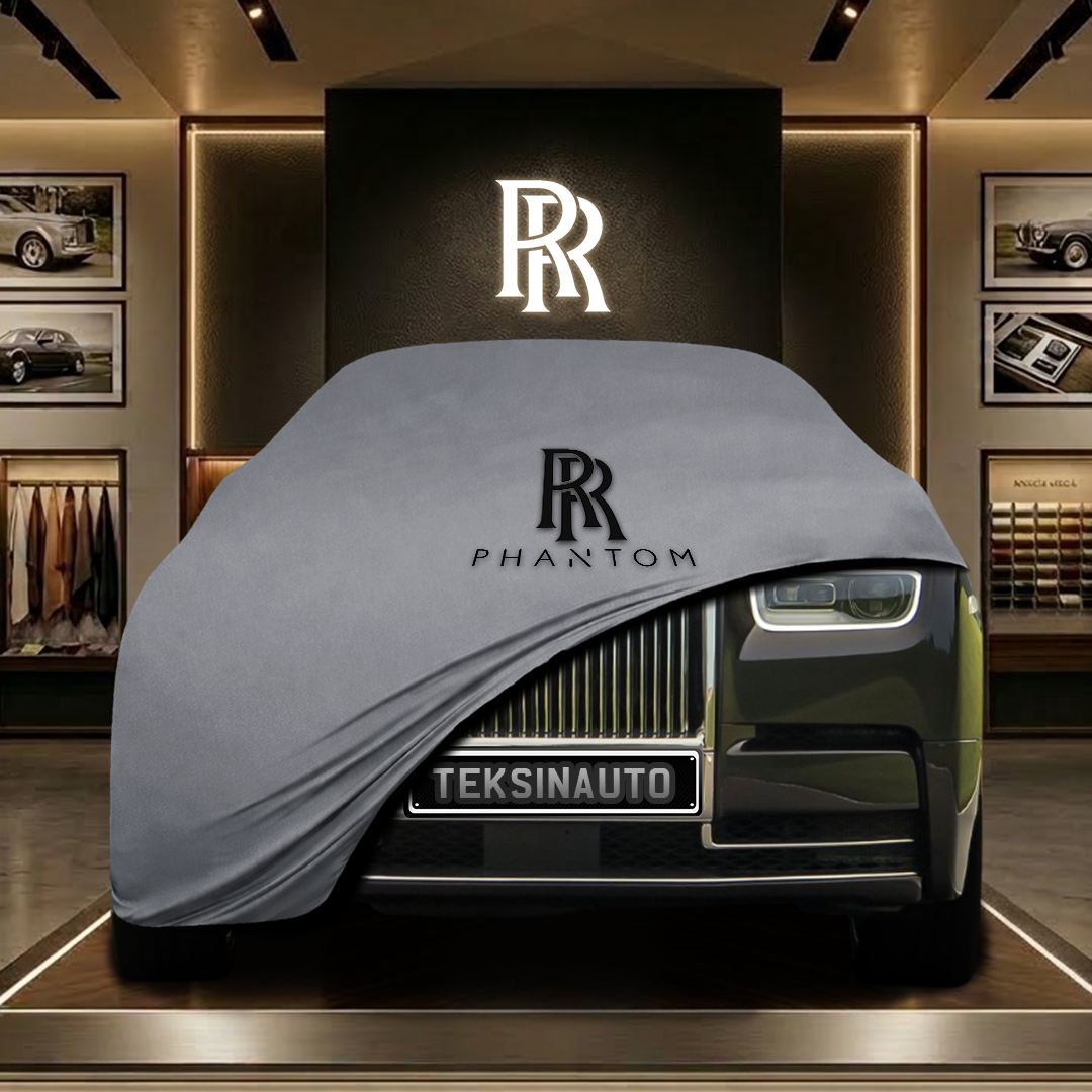 Rolls Royce Phantom 8 Extended Wheelbase (2017-) Custom Fit Indoor Car Cover Soft Stretch Black Gray Blue Red Dust Protection Garage Cover Laser Cut + Bag