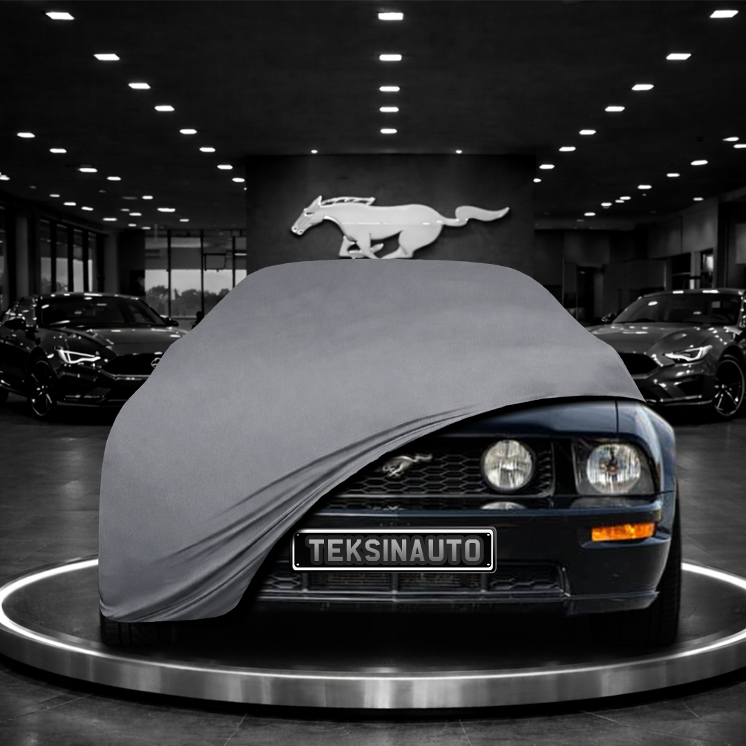 MUSTANG 5 2005-2014 Custom Fit Indoor Car Cover Soft Stretch Black Gray Blue Red Dust Protection Garage Cover Laser Cut + Bag