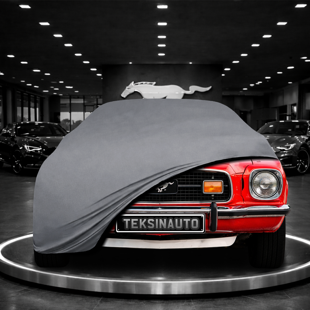 Ford Mustang 2 (1974-1978) Custom Fit Indoor Car Cover Soft Stretch Black Gray Blue Red Dust Protection Garage Cover Laser Cut + Bag