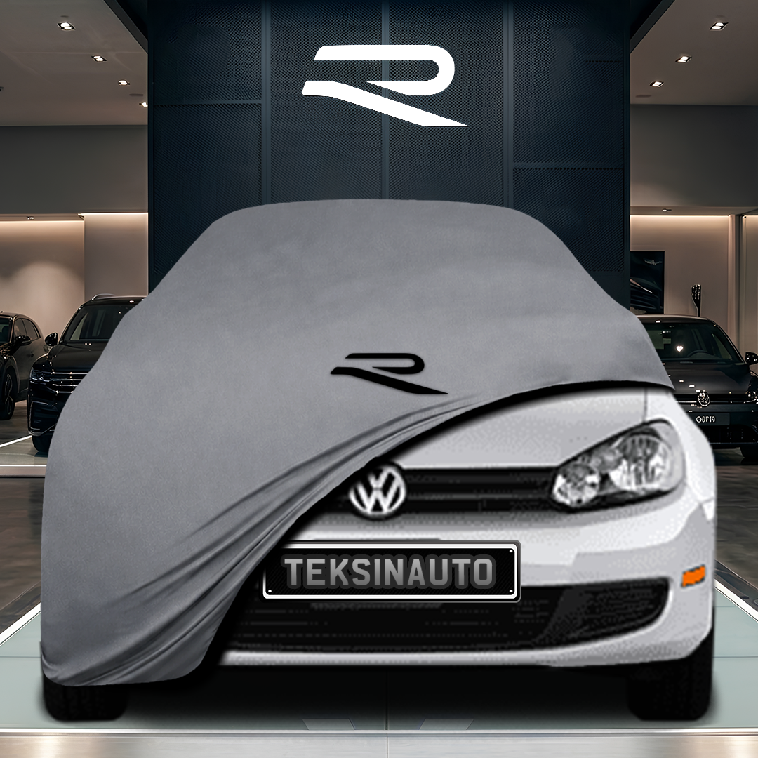 Volkswagen Golf 6 (2008-2012) Custom Fit Indoor Car Cover Soft Stretch Black Gray Blue Red Dust Protection Garage Cover Laser Cut + Bag