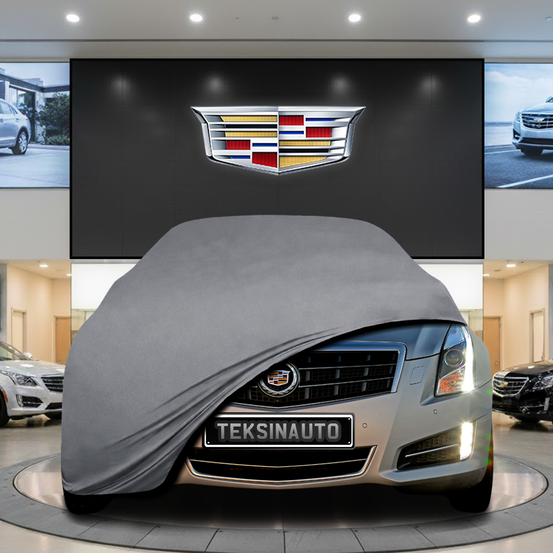 Cadillac ATS (2013-) Custom Fit Indoor Car Cover Soft Stretch Black Gray Blue Red Dust Protection Garage Cover Laser Cut + Bag