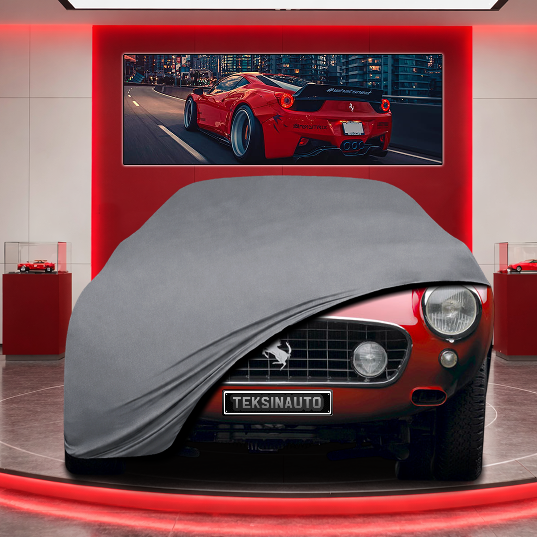 Ferrari 250 Custom Fit Indoor Car Cover Soft Stretch Black Gray Blue Red Dust Protection Garage Cover Laser Cut + Bag