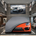 Porsche Cayman 981C (2013-2016) Custom Fit Indoor Car Cover Soft Stretch Black Gray Blue Red Dust Protection Garage Cover Laser Cut + Bag