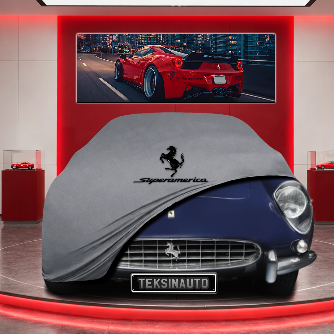 Ferrari 400 Super America Custom Fit Indoor Car Cover Soft Stretch Black Gray Blue Red Dust Protection Garage Cover Laser Cut + Bag