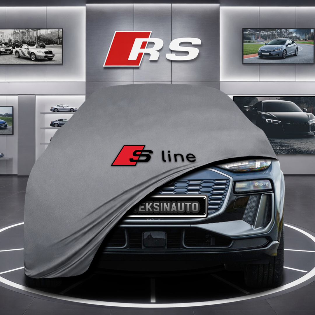 AUDİ Q6 GF E-TRON Custom Fit Indoor Car Cover Soft Stretch Black Gray Blue Red Dust Protection Garage Cover Laser Cut + Bag