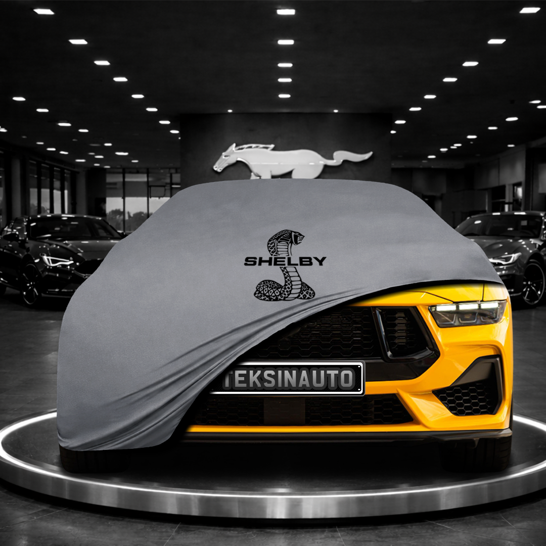 MUSTANG 7 FASTBACK 2024- Custom Fit Indoor Car Cover Soft Stretch Black Gray Blue Red Dust Protection Garage Cover Laser Cut + Bag