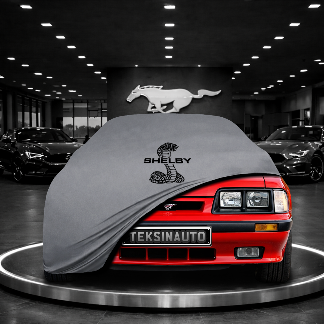 MUSTANG 3 1979-1993 Custom Fit Indoor Car Cover Soft Stretch Black Gray Blue Red Dust Protection Garage Cover Laser Cut + Bag