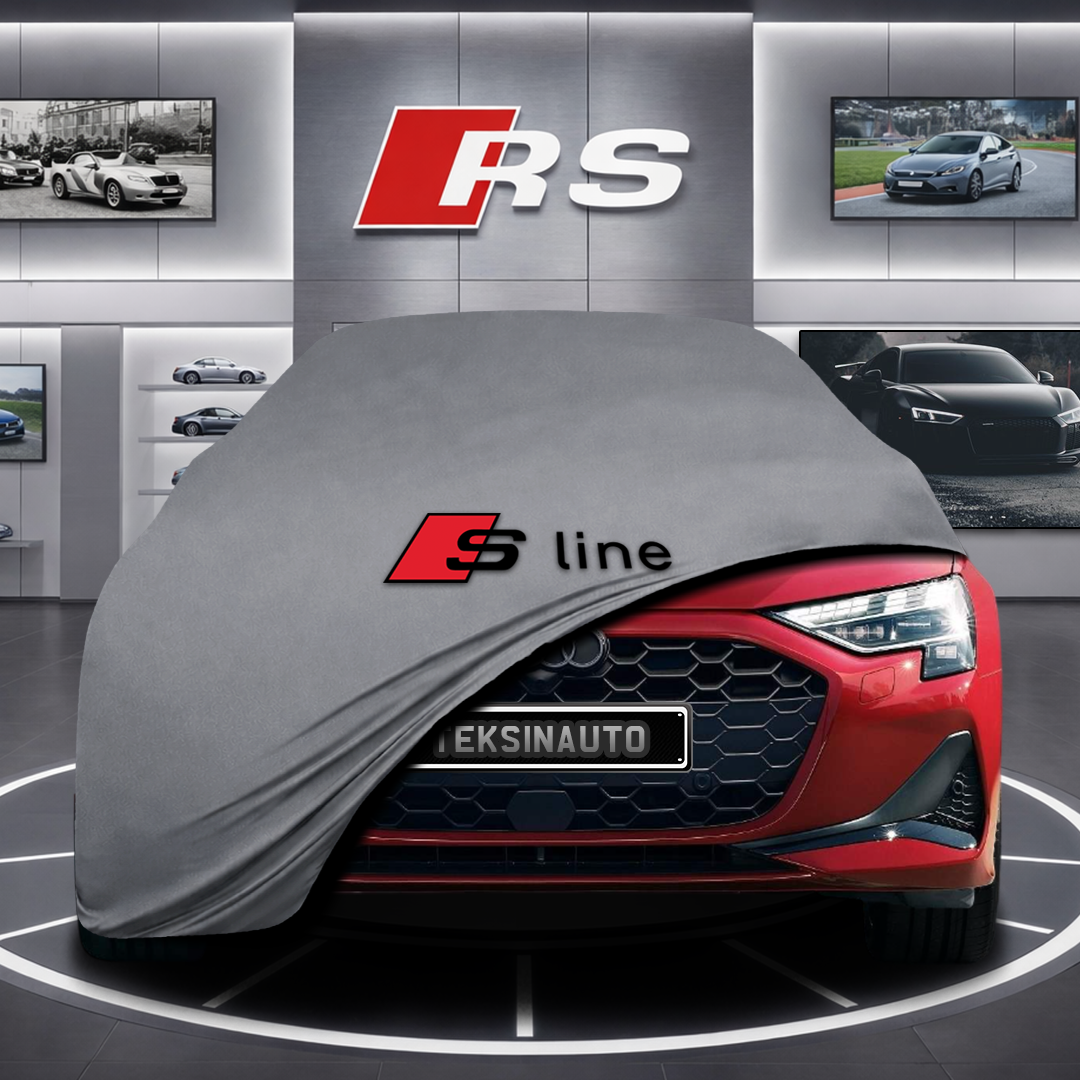 AUDİ A3 8Y Custom Fit Indoor Car Cover Soft Stretch Black Gray Blue Red Dust Protection Garage Cover Laser Cut + Bag