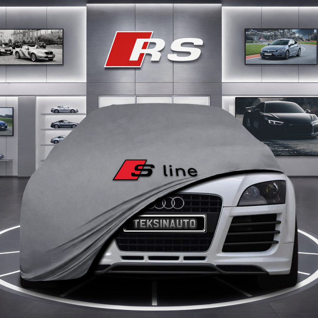 AUDİ TTS 8J Custom Fit Indoor Car Cover Soft Stretch Black Gray Blue Red Dust Protection Garage Cover Laser Cut + Bag