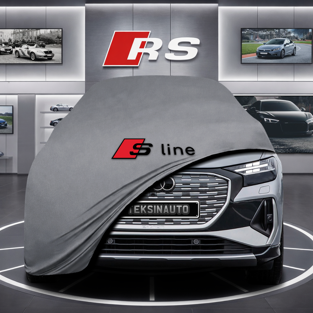 AUDİ Q4 E-TRON Custom Fit Indoor Car Cover Soft Stretch Black Gray Blue Red Dust Protection Garage Cover Laser Cut + Bag