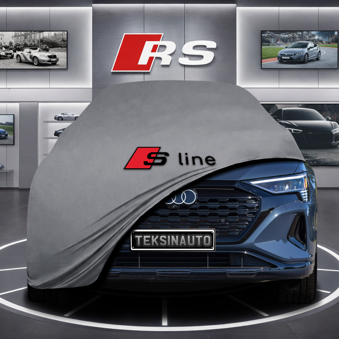 AUDİ Q8 E-TRON GE Custom Fit Indoor Car Cover Soft Stretch Black Gray Blue Red Dust Protection Garage Cover Laser Cut + Bag