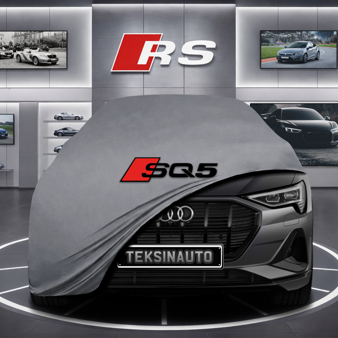 AUDİ Q5 E-TRON 2022- Custom Fit Indoor Car Cover Soft Stretch Black Gray Blue Red Dust Protection Garage Cover Laser Cut + Bag