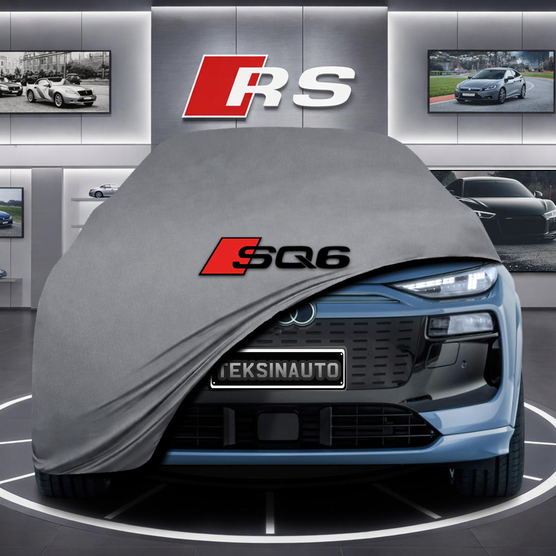 AUDİ Q6L GF E-TRON Custom Fit Indoor Car Cover Soft Stretch Black Gray Blue Red Dust Protection Garage Cover Laser Cut + Bag