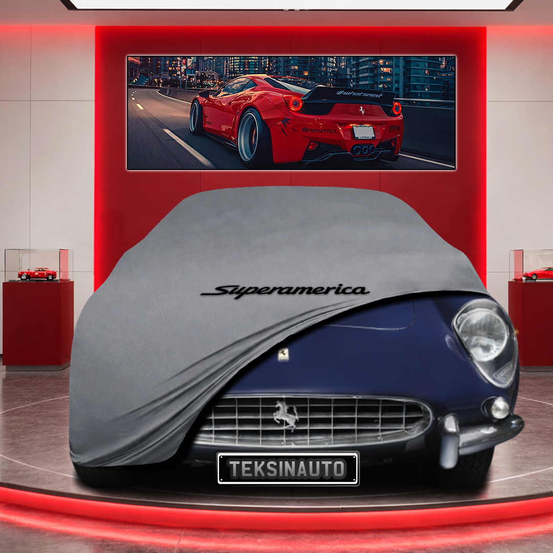 Ferrari 400 Super America Custom Fit Indoor Car Cover Soft Stretch Black Gray Blue Red Dust Protection Garage Cover Laser Cut + Bag