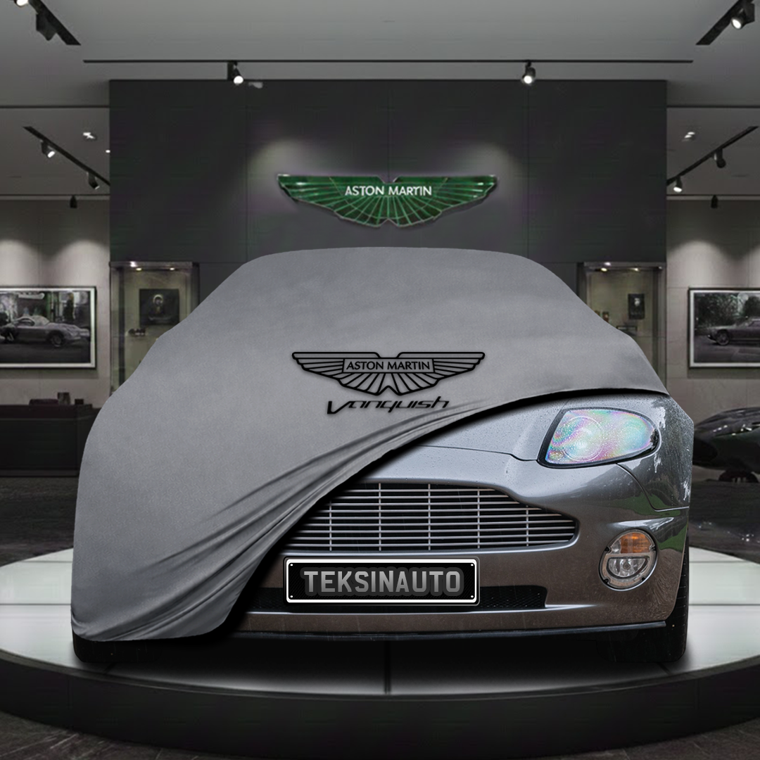 ASTON MARTİN V12 VANQUİSH 2001-2007 Custom Fit Indoor Car Cover Soft Stretch Black Gray Blue Red Dust Protection Garage Cover Laser Cut + Bag