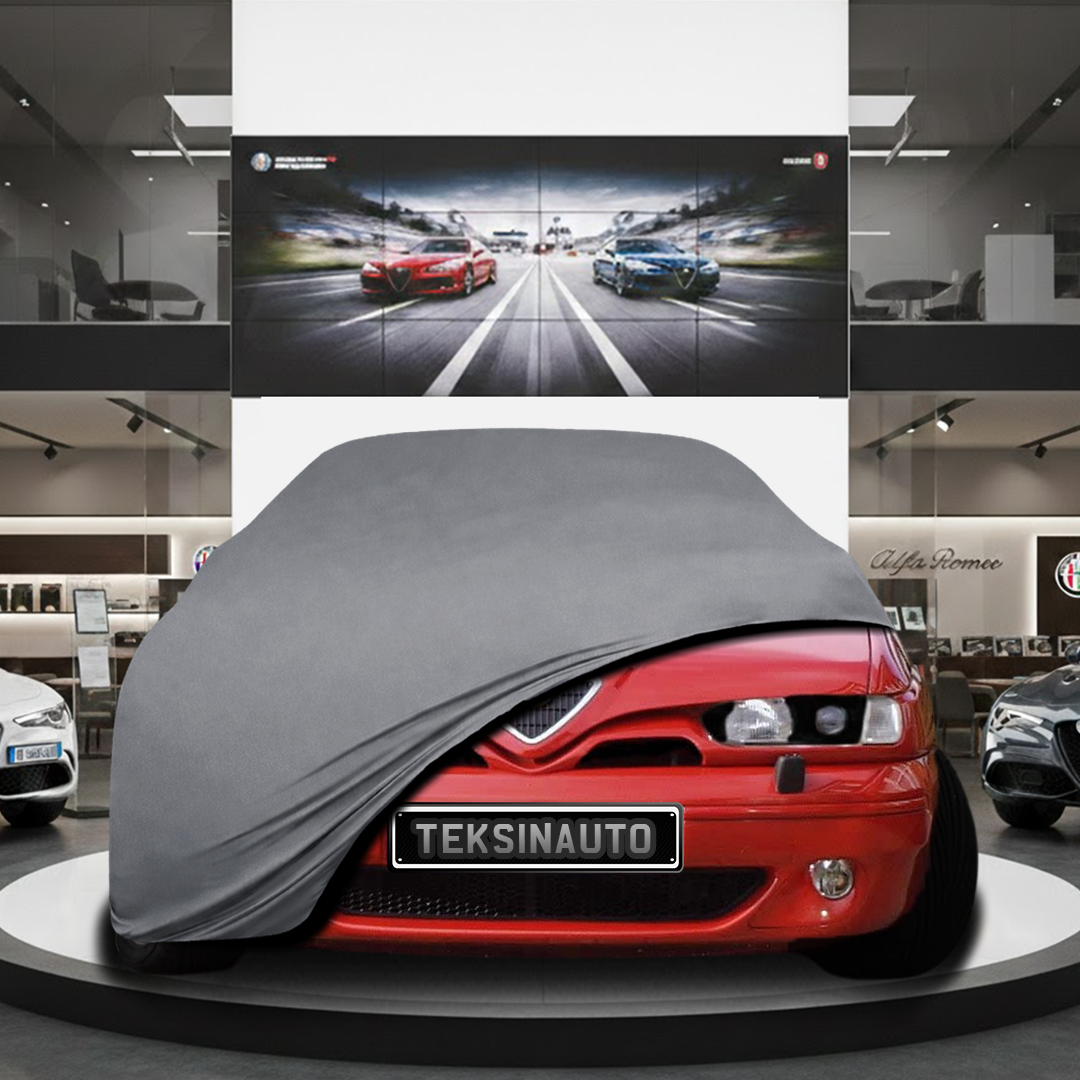 Alfa Romeo 145 Hatchback Custom Fit Indoor Car Cover Soft Stretch Black Gray Blue Red Dust Protection Garage Cover Laser Cut + Bag
