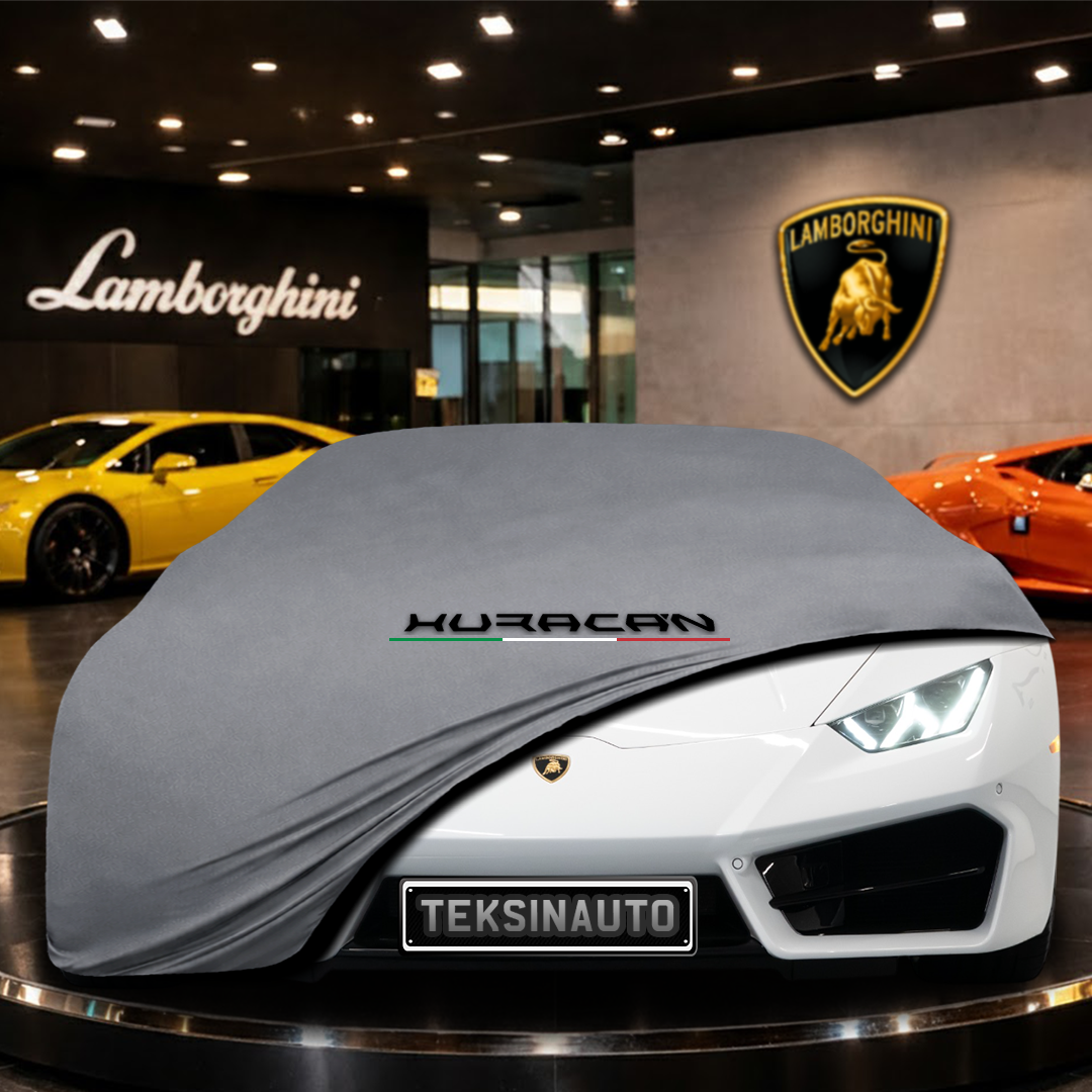 Lamborghini Huracan LP 580-2 (2014-2019) Custom Fit Indoor Car Cover Soft Stretch Black Gray Blue Red Dust Protection Garage Cover Laser Cut + Bag