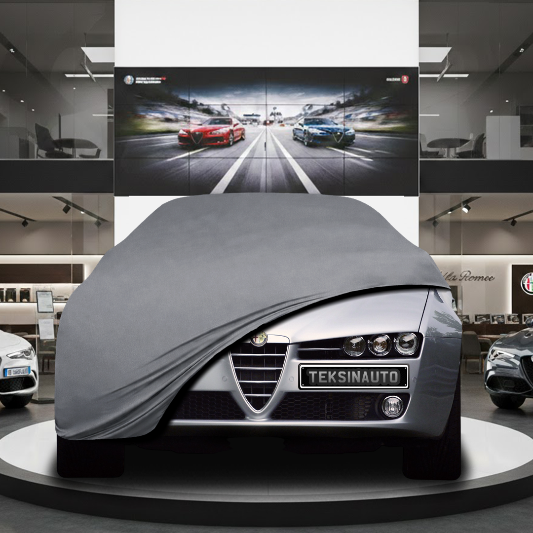 Alfa Romeo 159 Sedan (2005-2011) Custom Fit Indoor Car Cover Soft Stretch Black Gray Blue Red Dust Protection Garage Cover Laser Cut + Bag
