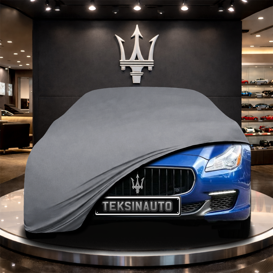 MASERATİ QUATTROPORTE M156 (2016-) Custom Fit Indoor Car Cover Soft Stretch Black Gray Blue Red Dust Protection Garage Cover Laser Cut + Bag