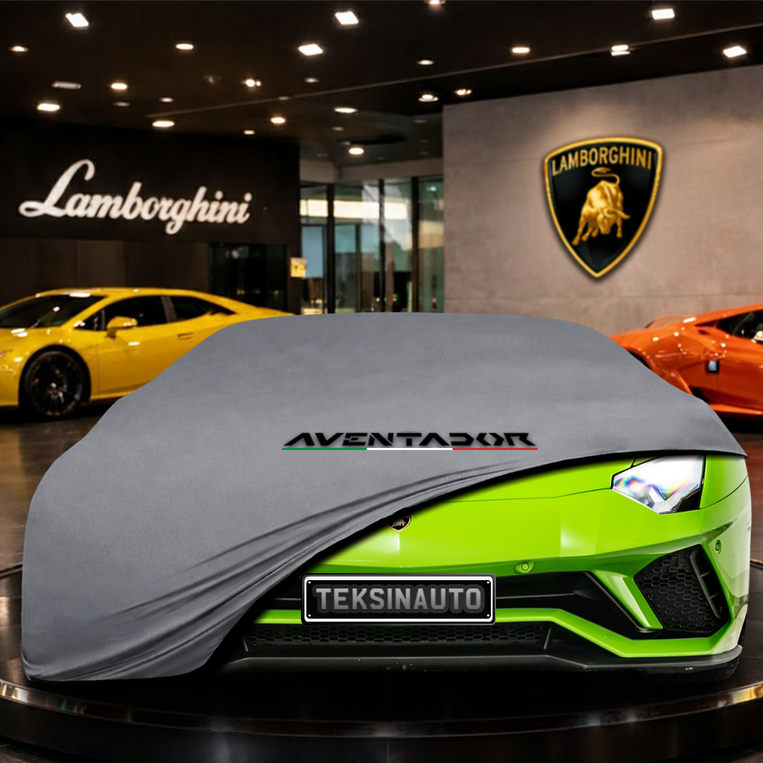 Lamborghini Aventador S Coupe (2017-) Indoor Car Cover Custom Fit, Black, Gray, Blue, Red Color