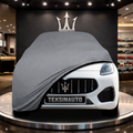 MASERATİ GRECALE (2022-) Custom Fit Indoor Car Cover Soft Stretch Black Gray Blue Red Dust Protection Garage Cover Laser Cut + Bag