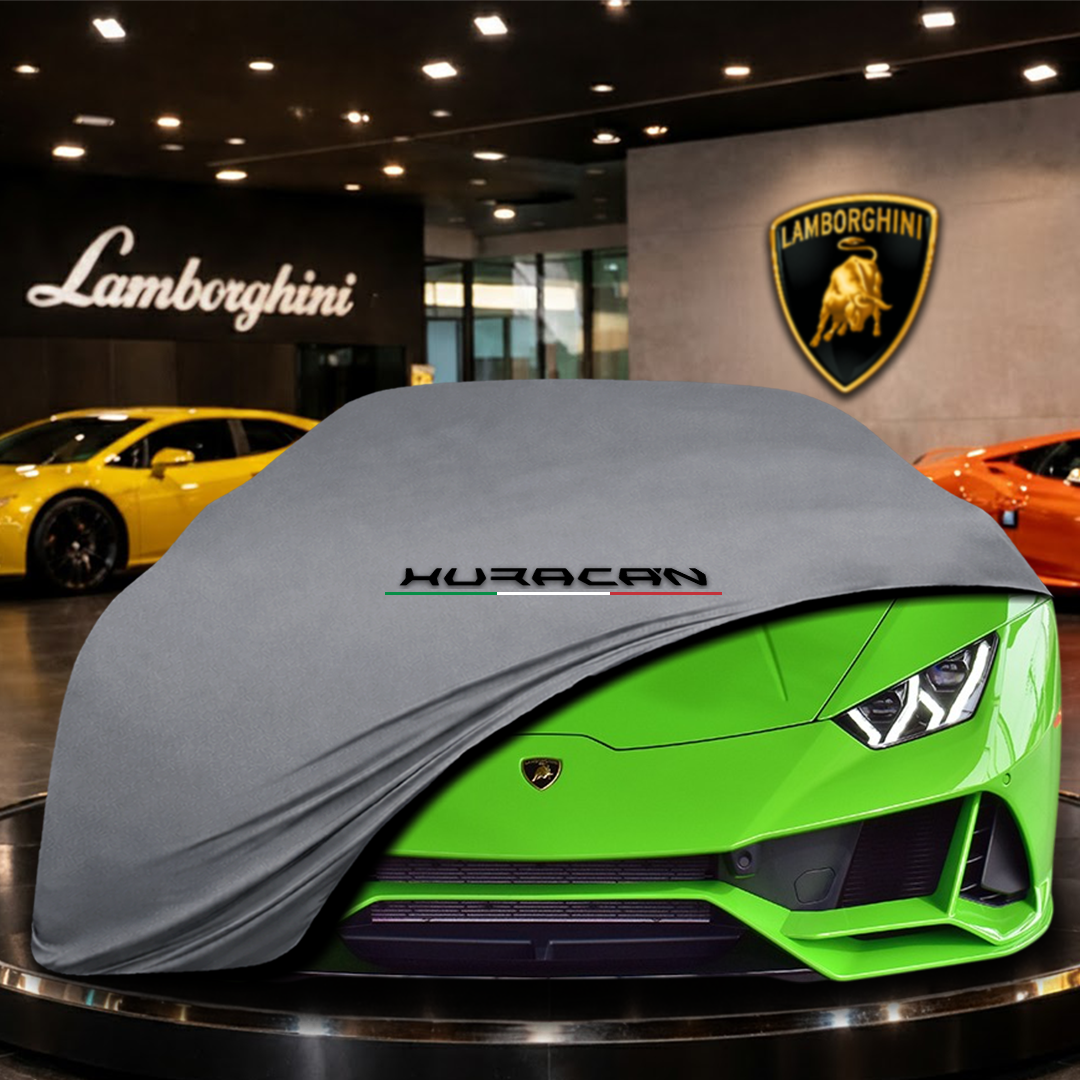 Lamborghini Huracan Evo Spyder (2019-) Custom Fit Indoor Car Cover Soft Stretch Black Gray Blue Red Dust Protection Garage Cover Laser Cut + Bag