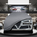 Alfa Romeo Stelvio (2022-) Custom Fit Indoor Car Cover Soft Stretch Black Gray Blue Red Dust Protection Garage Cover Laser Cut + Bag
