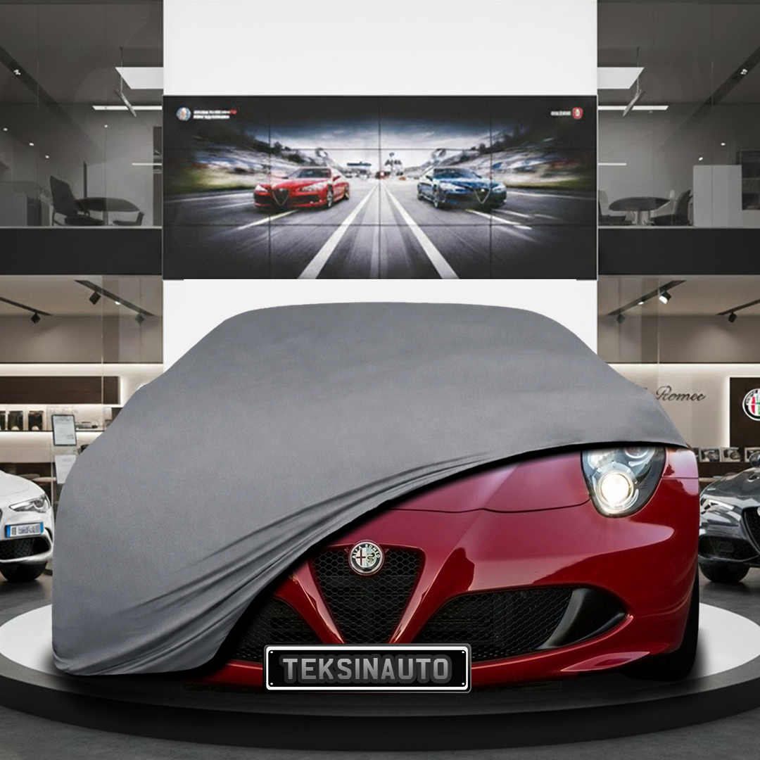 Alfa Romeo 4C CoupeCustom Fit Indoor Car Cover Soft Stretch Black Gray Blue Red Dust Protection Garage Cover Laser Cut + Bag