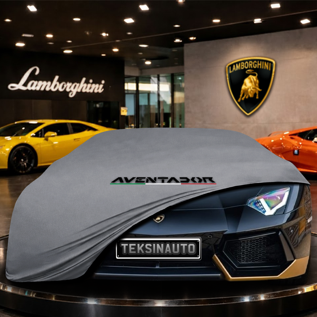 Lamborghini Aventador Miura Homage (2016-) Indoor Car Cover Custom Fit, Black, Gray, Blue, Red Color