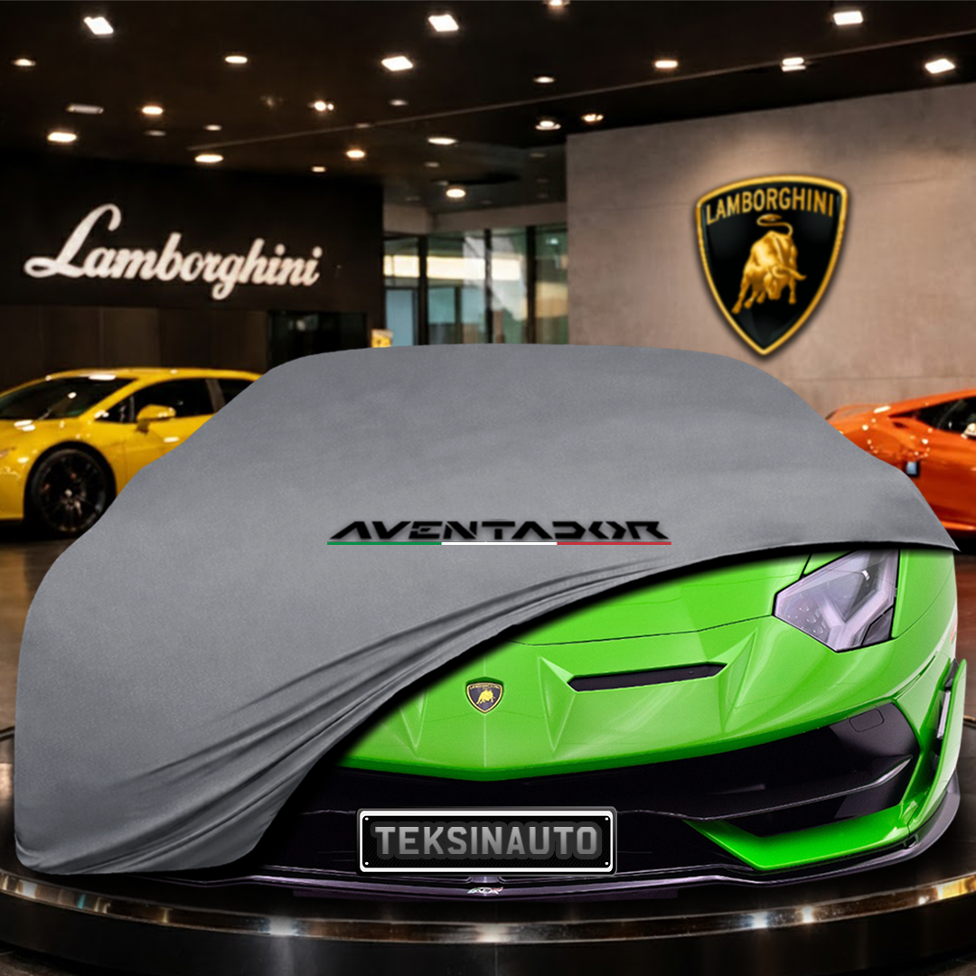 Lamborghini Aventador SVJ (2018-) Indoor Car Cover Custom Fit, Black, Gray, Blue, Red Color